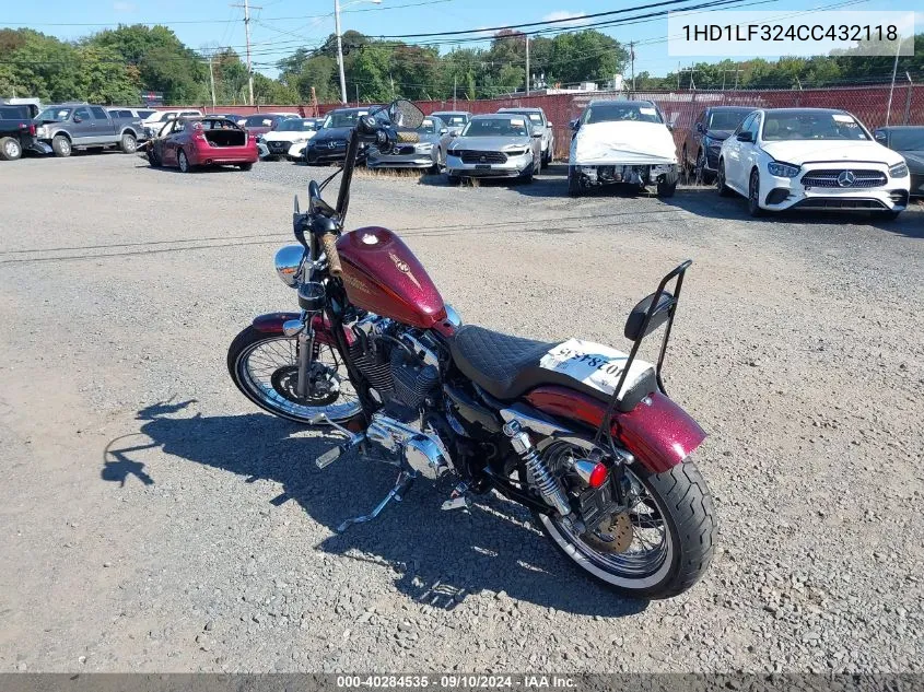 2012 Harley-Davidson Xl1200 V VIN: 1HD1LF324CC432118 Lot: 40284535