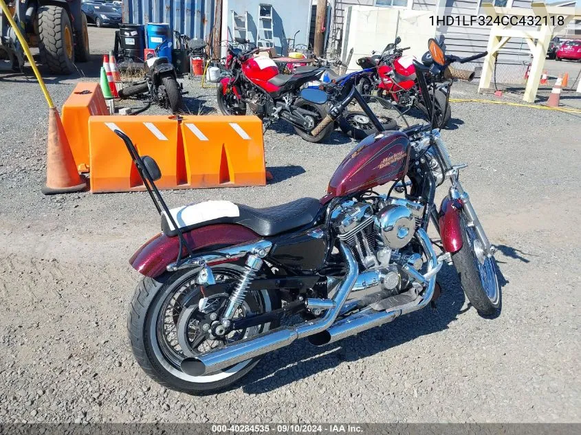 2012 Harley-Davidson Xl1200 V VIN: 1HD1LF324CC432118 Lot: 40284535