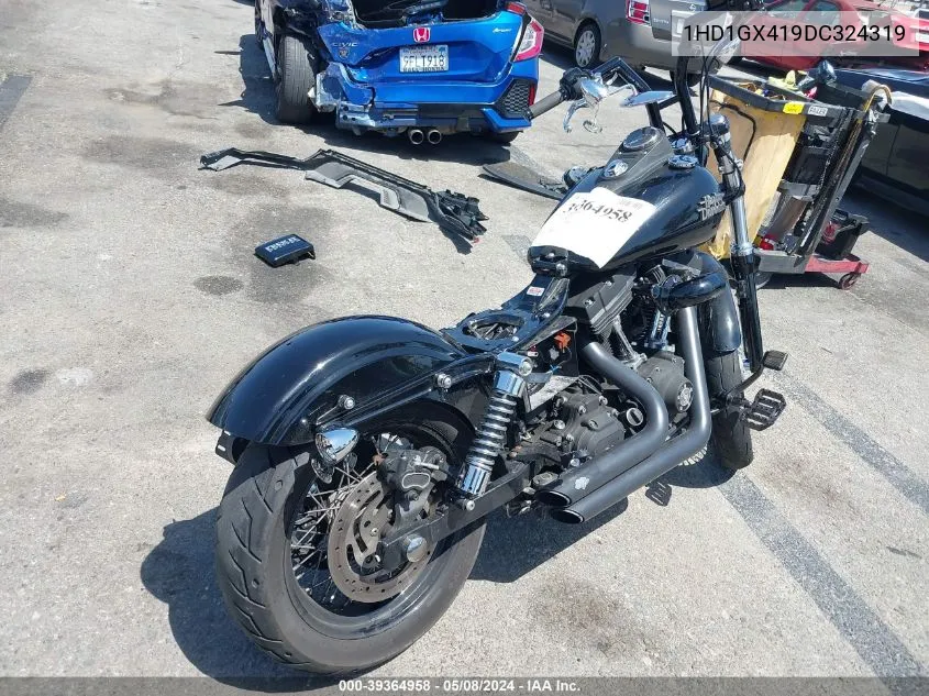 2013 Harley-Davidson Fxdb Dyna Street Bob VIN: 1HD1GX419DC324319 Lot: 39364958