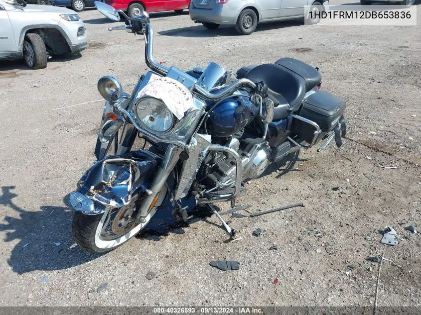 2013 Harley-Davidson Flhrc Road King Classic VIN: 1HD1FRM12DB653836 Lot: 40326593