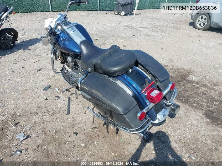 2013 Harley-Davidson Flhrc Road King Classic VIN: 1HD1FRM12DB653836 Lot: 40326593