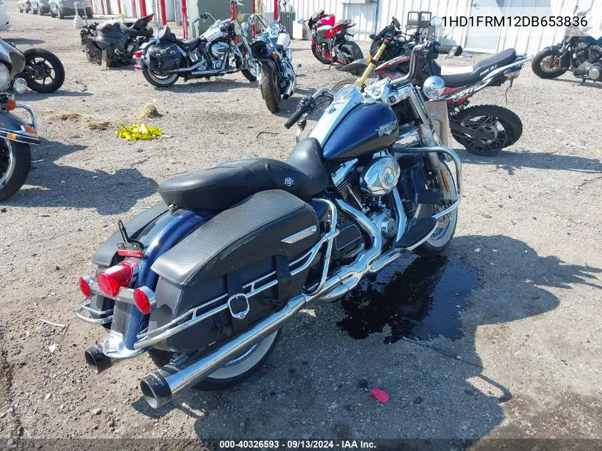 2013 Harley-Davidson Flhrc Road King Classic VIN: 1HD1FRM12DB653836 Lot: 40326593