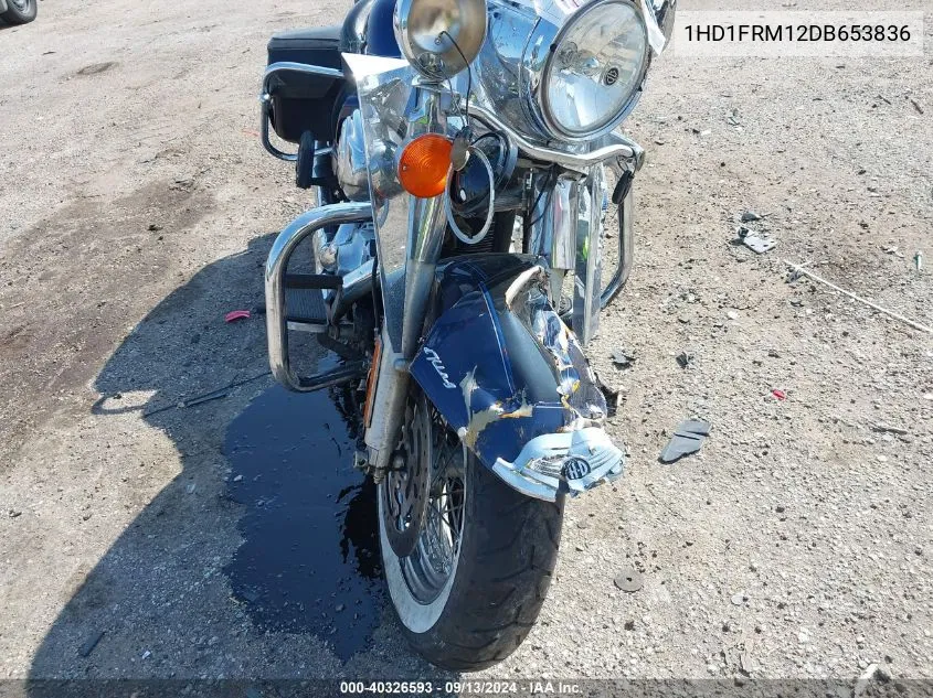 2013 Harley-Davidson Flhrc Road King Classic VIN: 1HD1FRM12DB653836 Lot: 40326593