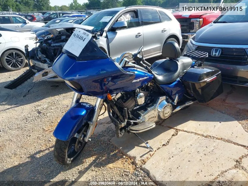 2015 Harley-Davidson Fltrxs Road Glide Special VIN: 1HD1KTM1XFB619915 Lot: 39630404