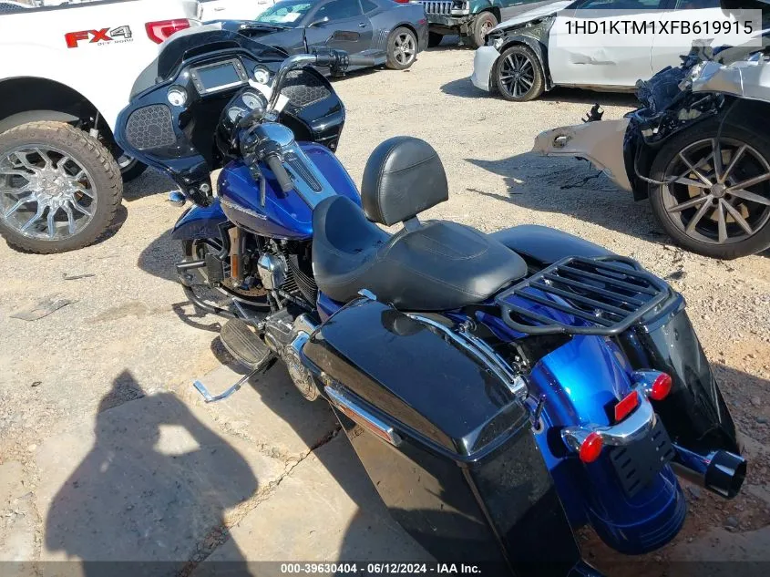 2015 Harley-Davidson Fltrxs Road Glide Special VIN: 1HD1KTM1XFB619915 Lot: 39630404