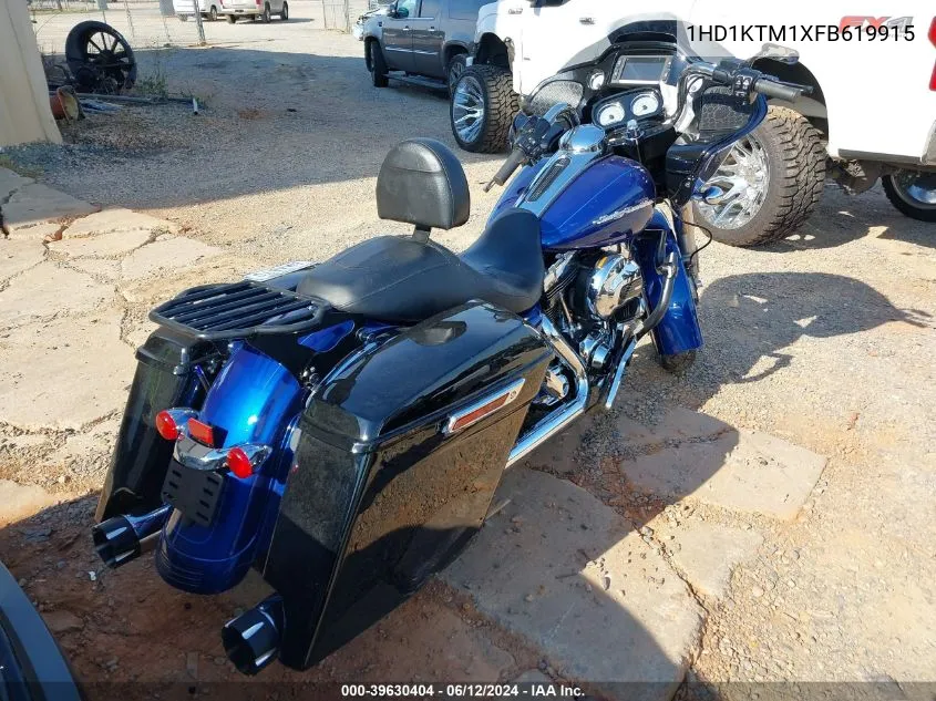 2015 Harley-Davidson Fltrxs Road Glide Special VIN: 1HD1KTM1XFB619915 Lot: 39630404
