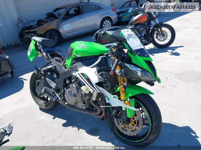 2015 Kawasaki Zx636 E VIN: JKBZXJE1XFA014328 Lot: 40114757