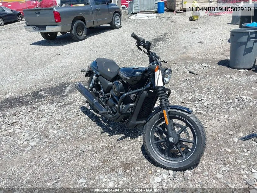 2017 Harley-Davidson Xg750 VIN: 1HD4NBB19HC502910 Lot: 39834784