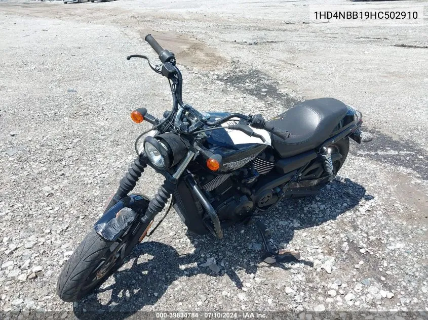 2017 Harley-Davidson Xg750 VIN: 1HD4NBB19HC502910 Lot: 39834784