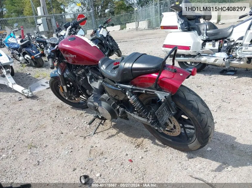 2017 Harley-Davidson Xl1200 Cx VIN: 1HD1LM315HC408297 Lot: 40175567