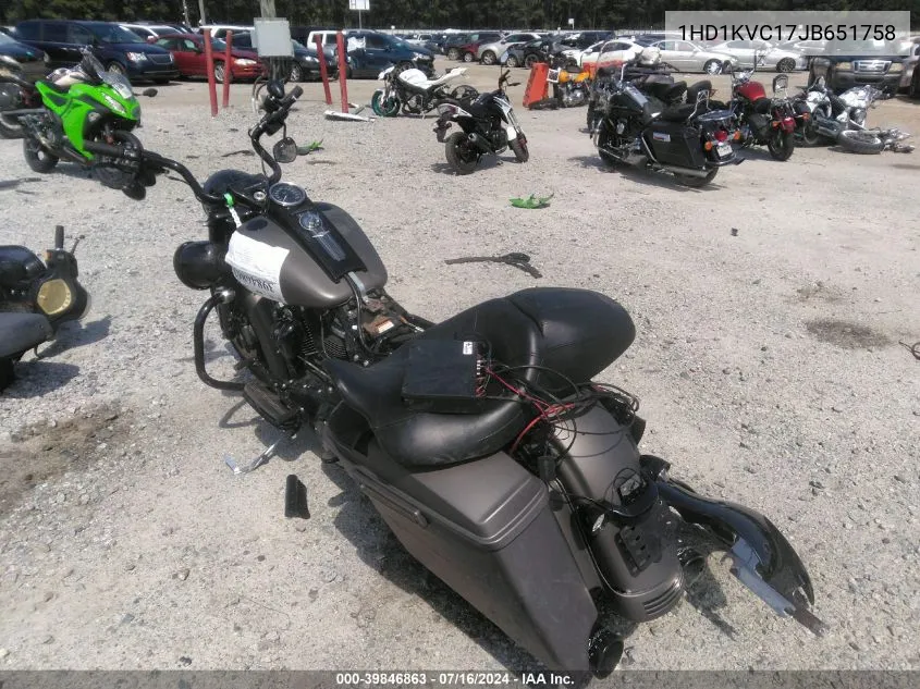2018 Harley-Davidson Flhrxs VIN: 1HD1KVC17JB651758 Lot: 39846863