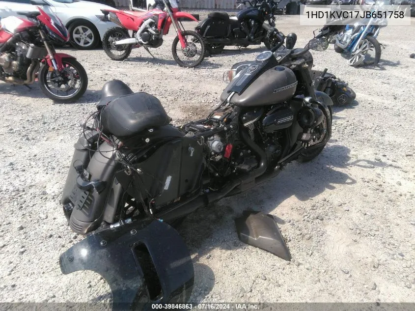 2018 Harley-Davidson Flhrxs VIN: 1HD1KVC17JB651758 Lot: 39846863