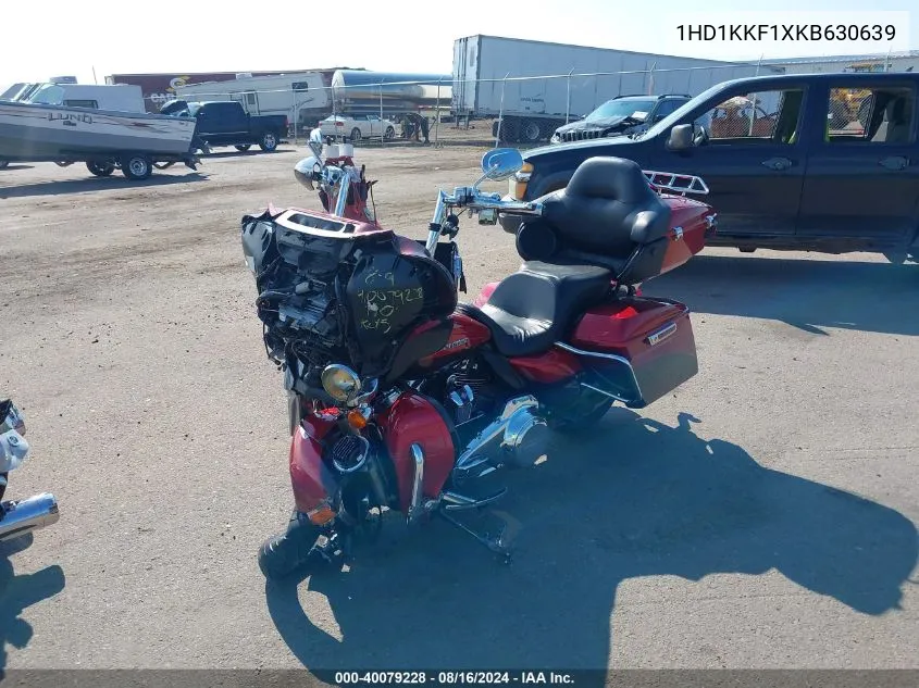 2019 Harley-Davidson Flhtkl VIN: 1HD1KKF1XKB630639 Lot: 40079228