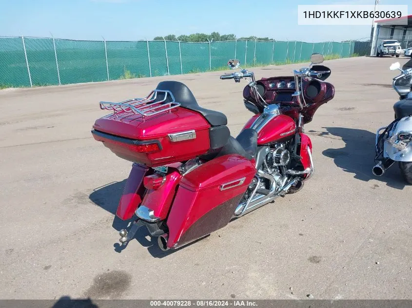 2019 Harley-Davidson Flhtkl VIN: 1HD1KKF1XKB630639 Lot: 40079228