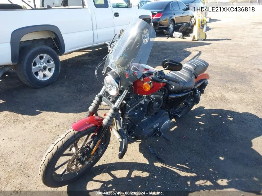 2019 Harley-Davidson Xl883 N VIN: 1HD4LE21XKC436818 Lot: 40235749