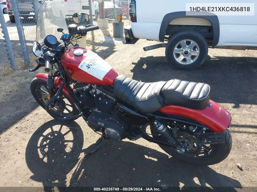 2019 Harley-Davidson Xl883 N VIN: 1HD4LE21XKC436818 Lot: 40235749