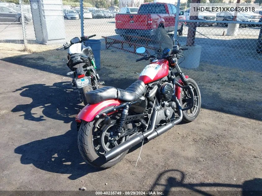 2019 Harley-Davidson Xl883 N VIN: 1HD4LE21XKC436818 Lot: 40235749