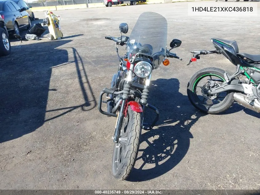 2019 Harley-Davidson Xl883 N VIN: 1HD4LE21XKC436818 Lot: 40235749