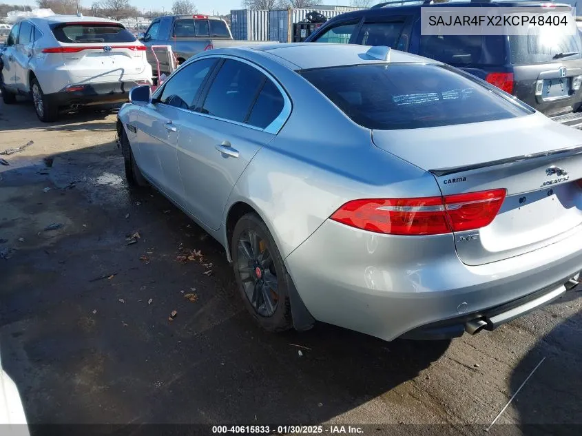2019 Jaguar Xe 25T VIN: SAJAR4FX2KCP48404 Lot: 40615833