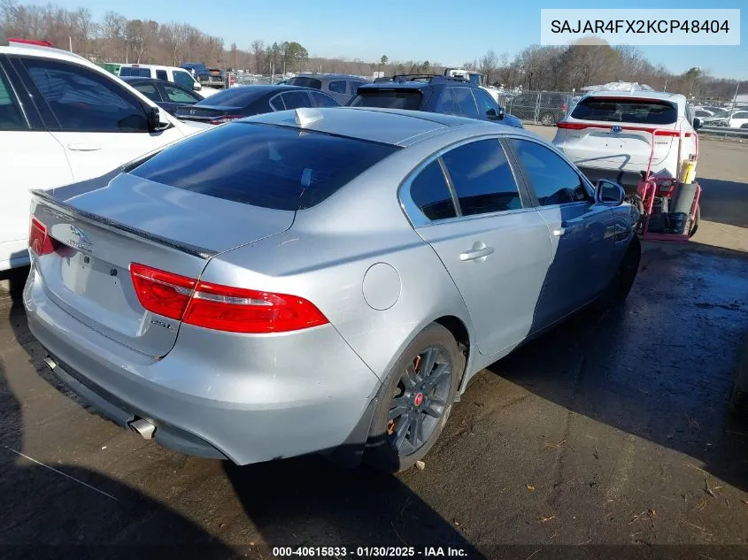 2019 Jaguar Xe 25T VIN: SAJAR4FX2KCP48404 Lot: 40615833