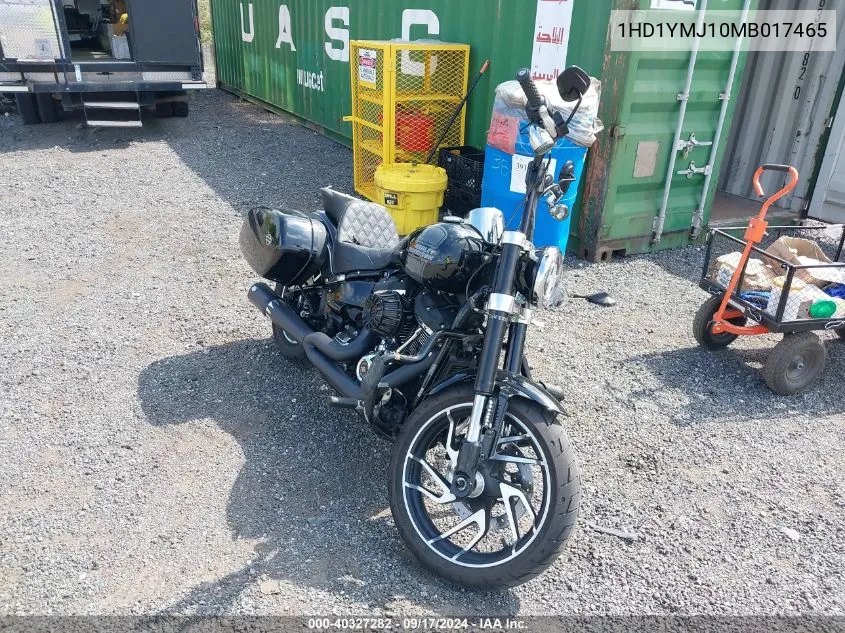 2021 Harley-Davidson Flsb VIN: 1HD1YMJ10MB017465 Lot: 40327282