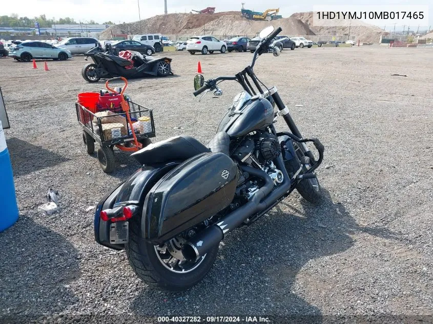 2021 Harley-Davidson Flsb VIN: 1HD1YMJ10MB017465 Lot: 40327282