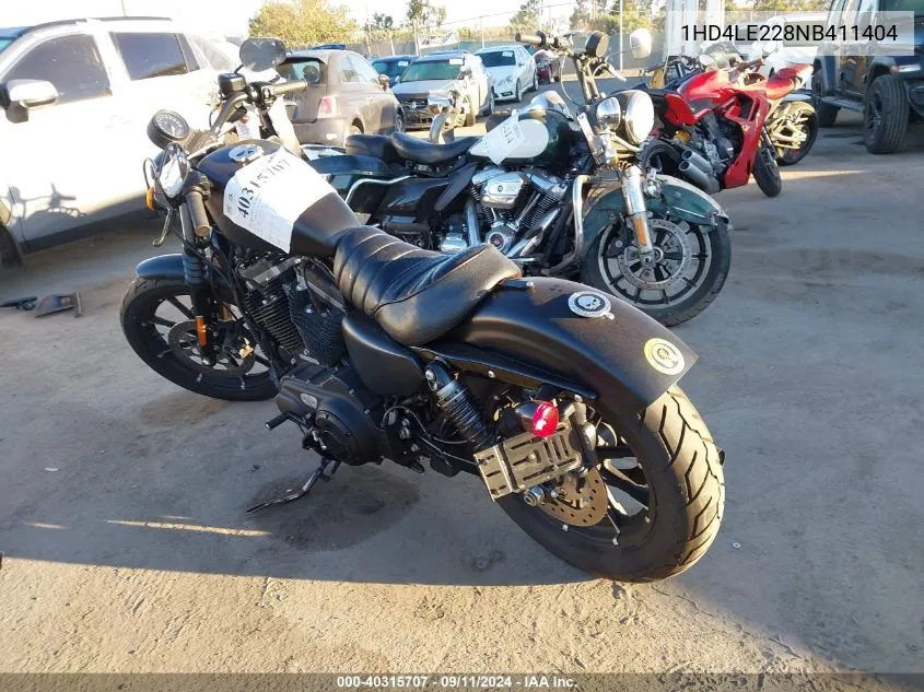 2022 Harley-Davidson Xl883 N VIN: 1HD4LE228NB411404 Lot: 40315707
