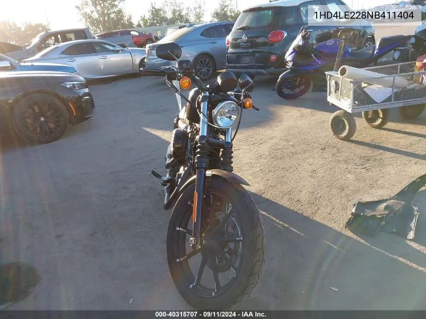 2022 Harley-Davidson Xl883 N VIN: 1HD4LE228NB411404 Lot: 40315707