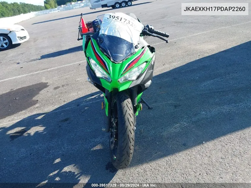 2023 Kawasaki Ex400 VIN: JKAEXKH17PDAP2260 Lot: 39517329