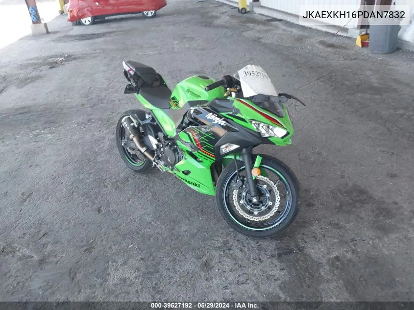 2023 Kawasaki Ex400 VIN: JKAEXKH16PDAN7832 Lot: 39527192