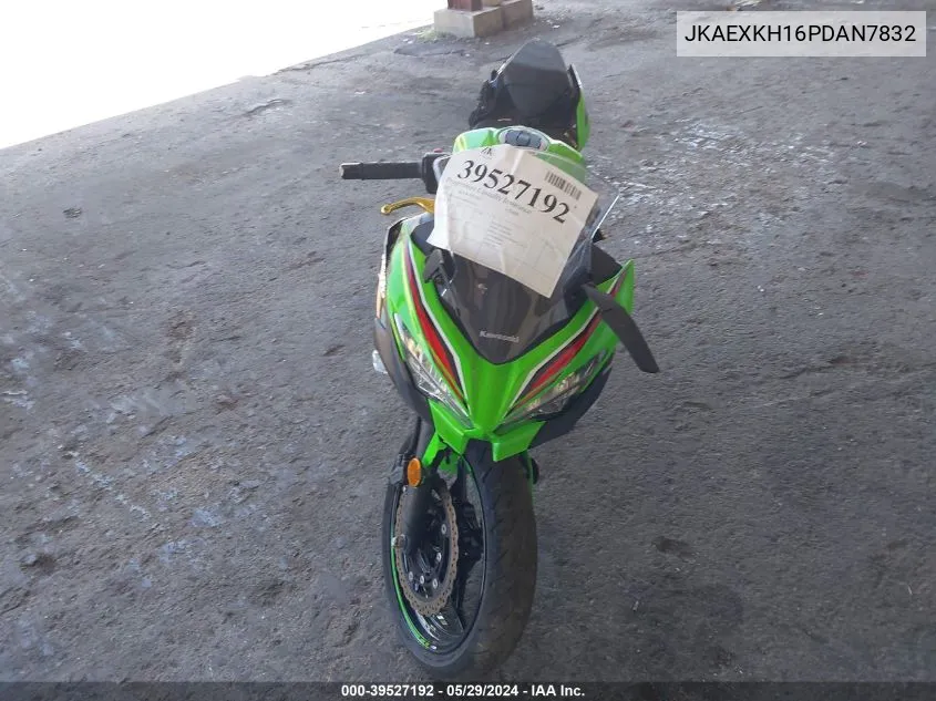 2023 Kawasaki Ex400 VIN: JKAEXKH16PDAN7832 Lot: 39527192
