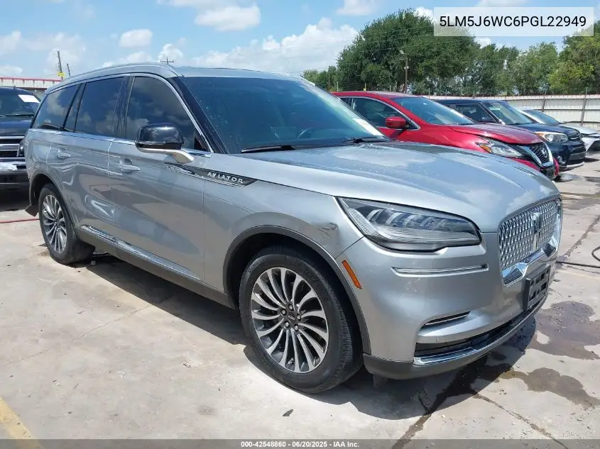 2023 Lincoln Aviator Standard VIN: 5LM5J6WC6PGL22949 Lot: 42548860
