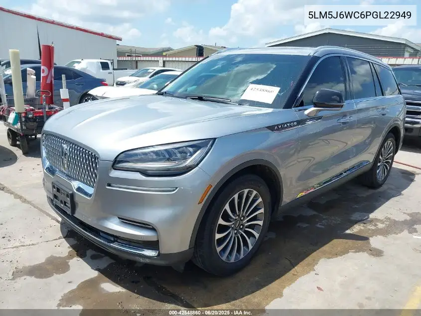 2023 Lincoln Aviator Standard VIN: 5LM5J6WC6PGL22949 Lot: 42548860