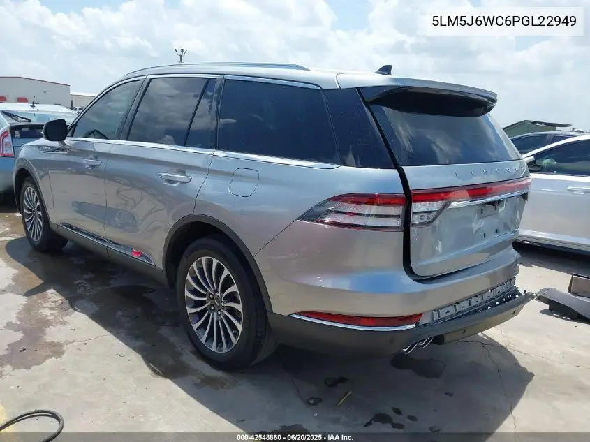 2023 Lincoln Aviator Standard VIN: 5LM5J6WC6PGL22949 Lot: 42548860
