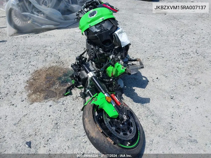 2024 Kawasaki Zx1002 M VIN: JKBZXVM15RA007137 Lot: 39868224