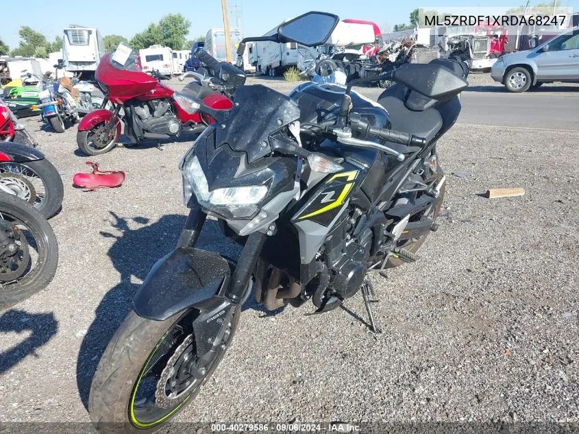 2024 Kawasaki Zr900 F VIN: ML5ZRDF1XRDA68247 Lot: 40279586