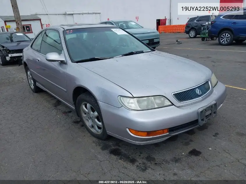 1998 Acura Cl 3.0 VIN: 19UYA2252WL005293 Lot: 42315012