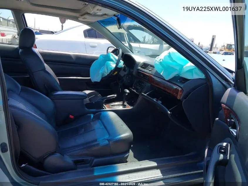1998 Acura Cl 3.0 VIN: 19UYA225XWL001637 Lot: 42327160