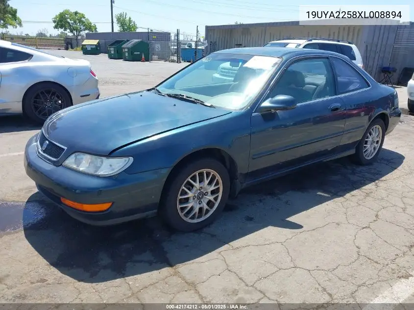 1999 Acura Cl 3.0 VIN: 19UYA2258XL008894 Lot: 42174212