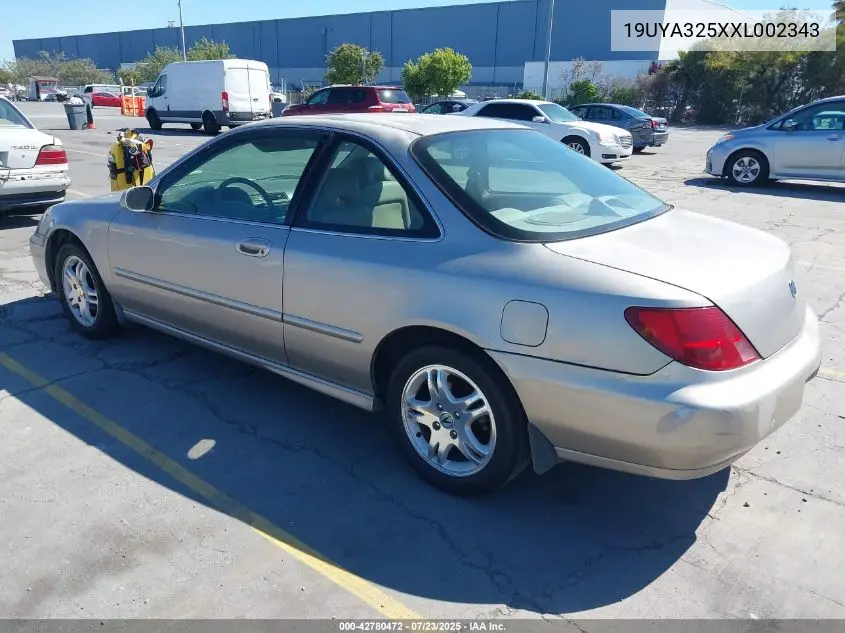 1999 Acura Cl 2.3 VIN: 19UYA325XXL002343 Lot: 42780472