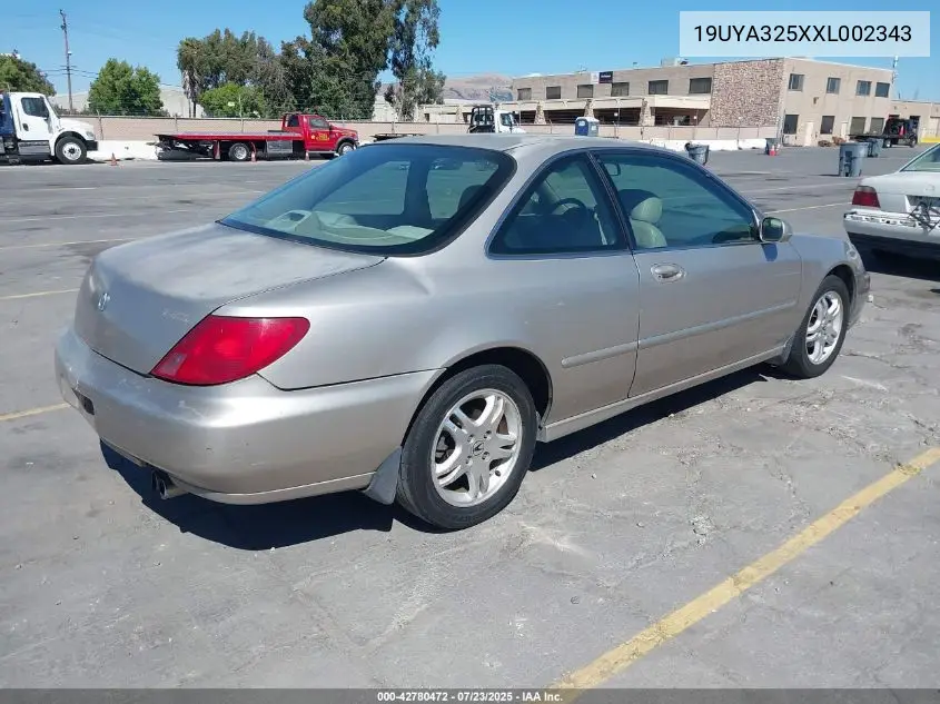 1999 Acura Cl 2.3 VIN: 19UYA325XXL002343 Lot: 42780472