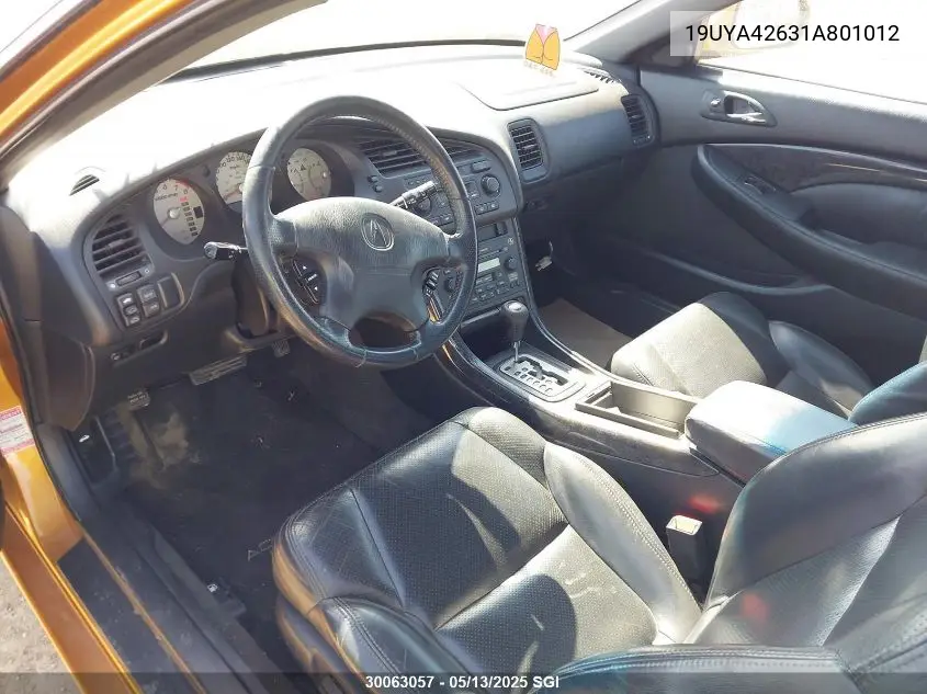 2001 Acura 3.2Cl Type-S VIN: 19UYA42631A801012 Lot: 30063057