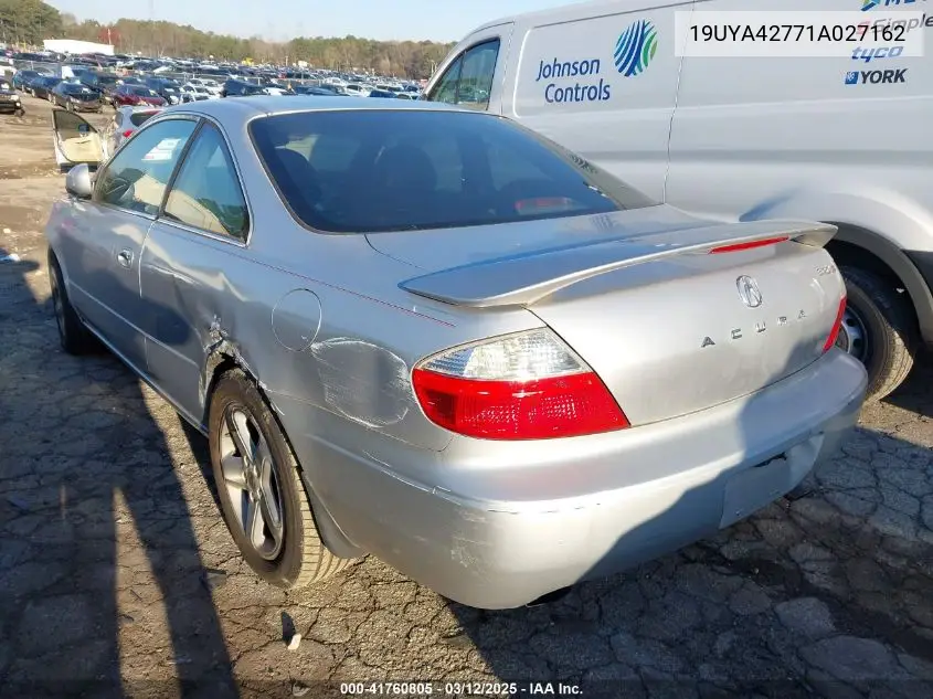 2001 Acura Cl 3.2 Type S VIN: 19UYA42771A027162 Lot: 41760805