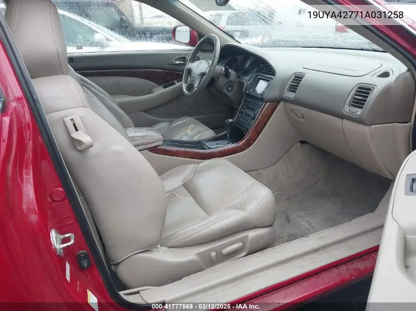 2001 Acura Cl 3.2 Type S VIN: 19UYA42771A031258 Lot: 41777569