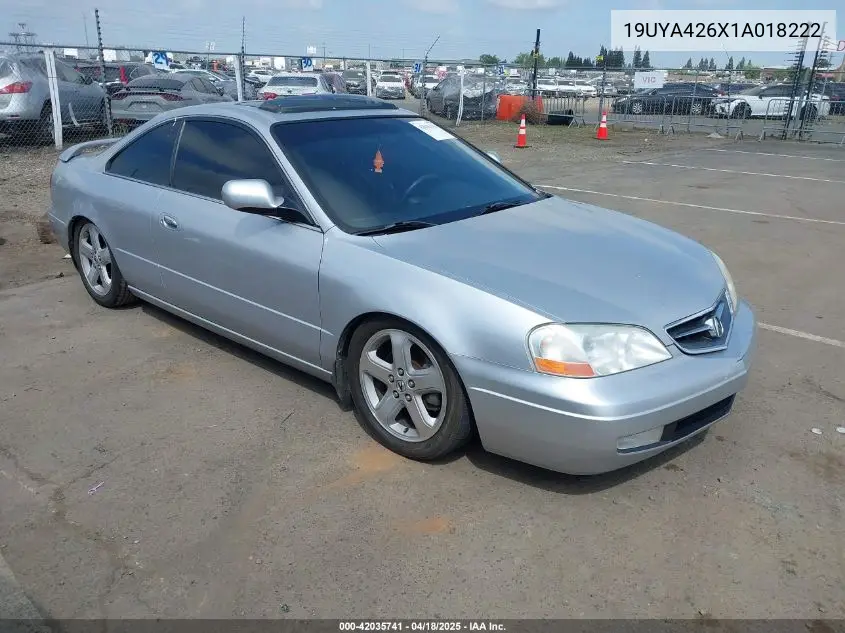 2001 Acura Cl 3.2 Type S VIN: 19UYA426X1A018222 Lot: 42035741