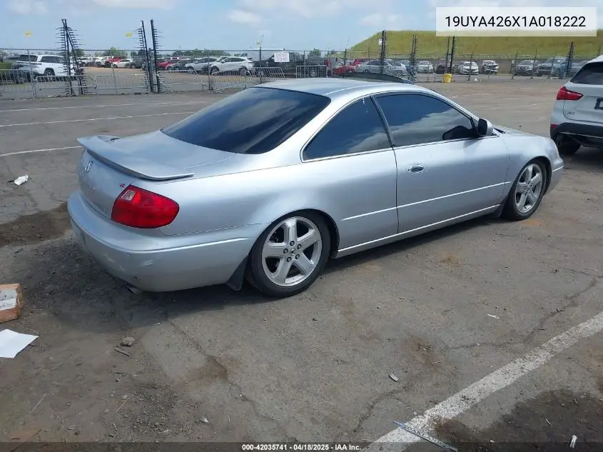2001 Acura Cl 3.2 Type S VIN: 19UYA426X1A018222 Lot: 42035741