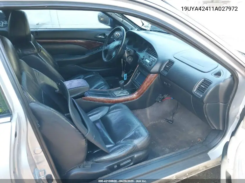 2001 Acura Cl 3.2 VIN: 19UYA42411A027972 Lot: 42108608