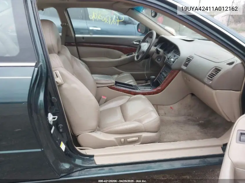 2001 Acura Cl 3.2 VIN: 19UYA42411A012162 Lot: 42120206