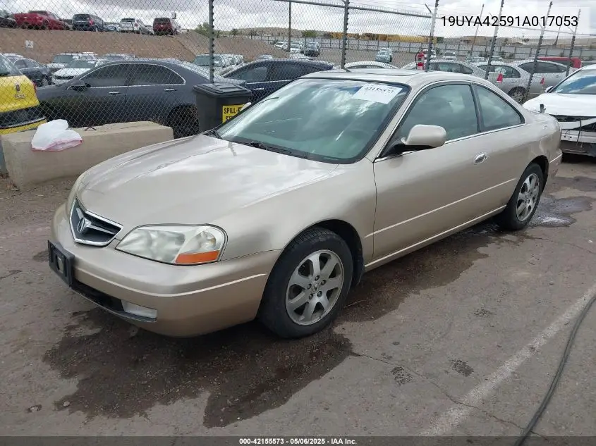 2001 Acura Cl 3.2 VIN: 19UYA42591A017053 Lot: 42155573