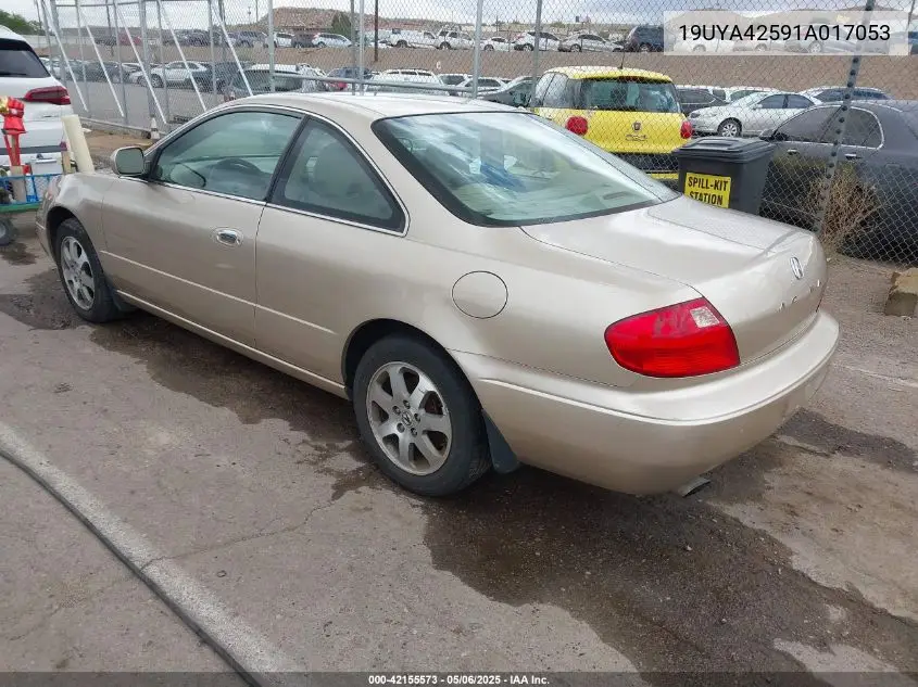 2001 Acura Cl 3.2 VIN: 19UYA42591A017053 Lot: 42155573